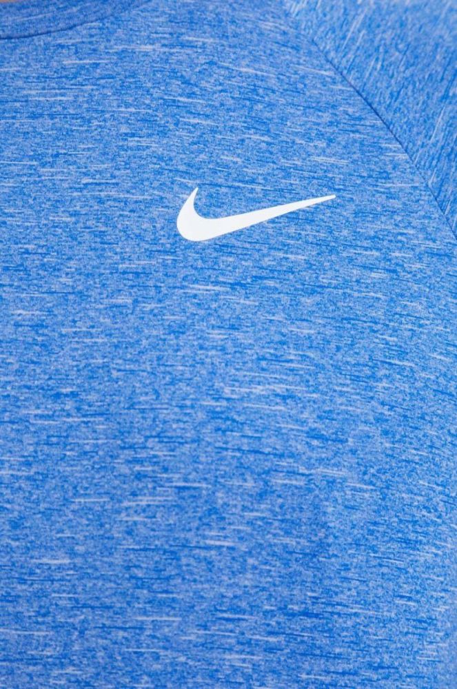 Тренувальна футболка Nike меланж колір блакитний фото 5