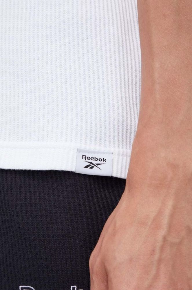 Футболка Reebok Classic чоловічий колір білий однотонний фото 5