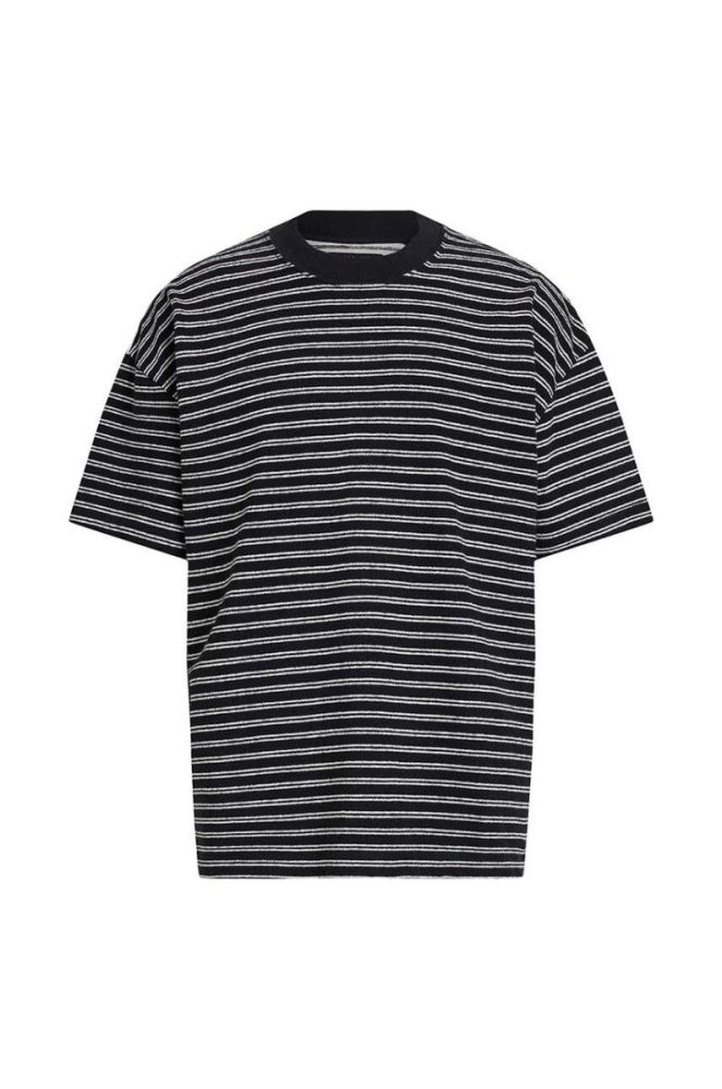 Бавовняна футболка AllSaints RICKY SS CREW колір чорний візерунок фото 6