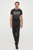 Бавовняна футболка Joop! колір чорний з принтом (3524917)