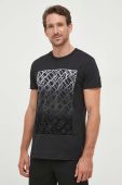 Бавовняна футболка Joop! колір чорний з принтом (3524917)