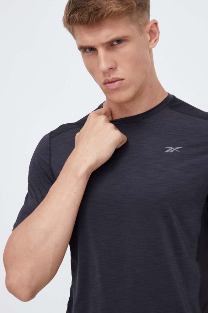 Тренувальна футболка Reebok ACTIVCHILL Athlete колір чорний меланж фото 4