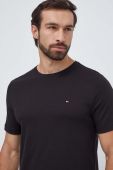 Бавовняна футболка Tommy Hilfiger колір чорний однотонний