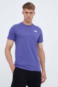 Бавовняна футболка The North Face колір фіолетовий однотонний (3548309)