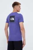 Бавовняна футболка The North Face колір фіолетовий однотонний (3548309)