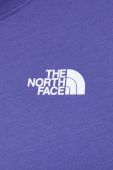 Бавовняна футболка The North Face колір фіолетовий однотонний (3548309)