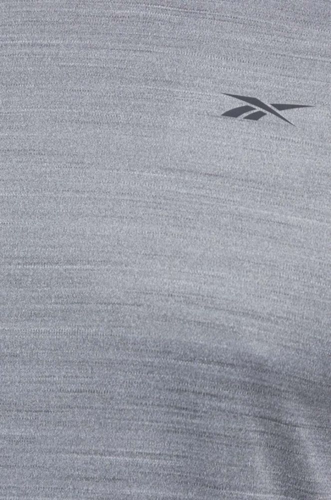 Тренувальна футболка Reebok Motionfresh Athlete колір сірий меланж фото 5