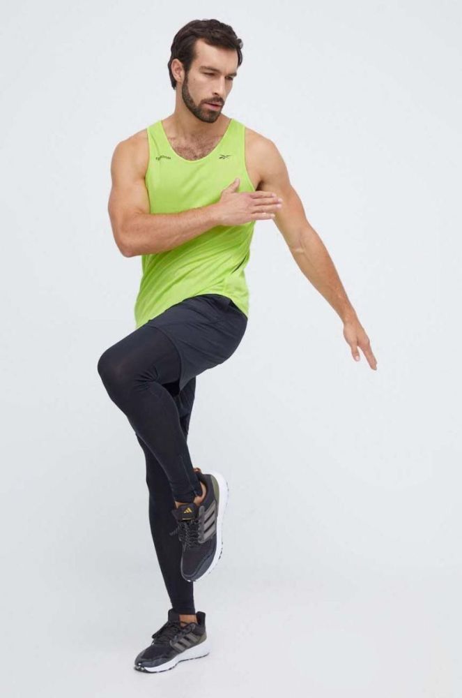 Тренувальна футболка Reebok Speed колір зелений фото 2