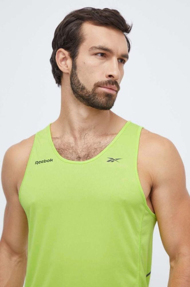 Тренувальна футболка Reebok Speed колір зелений фото 4