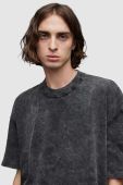 Футболка AllSaints MD025Z ROCA SS CREW чоловіча колір чорний однотонна