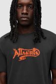 Футболка AllSaints MG012Z CEECEE SS CREW чоловіча колір чорний з принтом