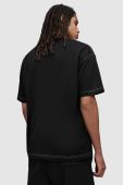 Футболка AllSaints MG053Z SPLINTERED SS CREW чоловіча колір чорний з принтом