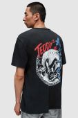 Футболка AllSaints MG059Z STRAY SS CREW чоловіча колір чорний з принтом