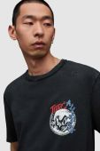 Футболка AllSaints MG059Z STRAY SS CREW чоловіча колір чорний з принтом