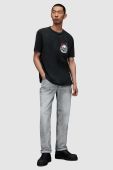 Футболка AllSaints MG059Z STRAY SS CREW чоловіча колір чорний з принтом