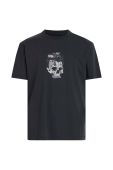 Футболка AllSaints MG067Z RELICS SS CREW чоловіча колір чорний візерунок