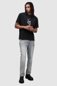 Футболка AllSaints MG067Z RELICS SS CREW чоловіча колір чорний візерунок