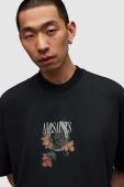 Футболка AllSaints MG073Z AMULET SS CREW чоловіча колір чорний