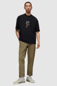 Футболка AllSaints MG073Z AMULET SS CREW чоловіча колір чорний