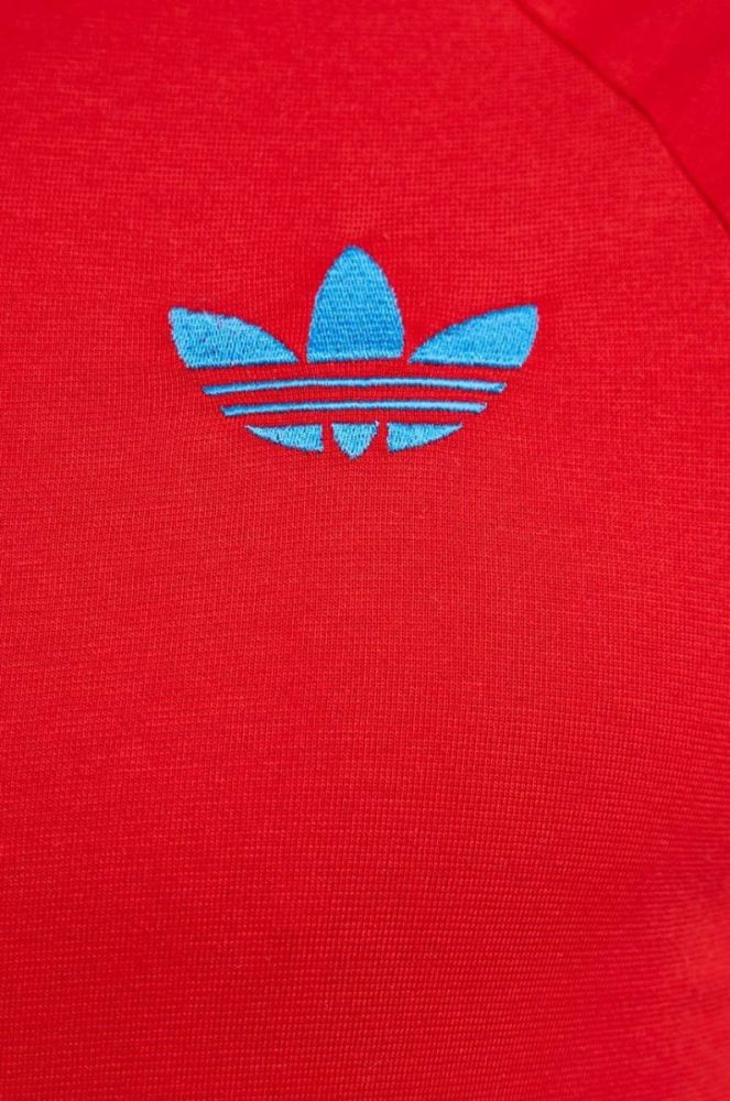 Футболка adidas Originals чоловічий колір червоний з аплікацією фото 4