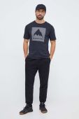 Бавовняна футболка Burton чоловічий колір чорний з принтом (3626530)