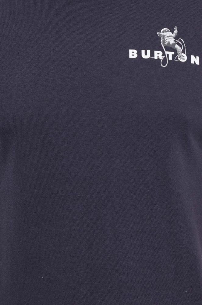 Бавовняна футболка Burton чоловічий колір чорний з принтом (3626542) фото 5