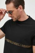 Футболка Karl Lagerfeld чоловічий колір чорний з принтом (3639538)