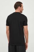 Бавовняна футболка Karl Lagerfeld чоловічий колір чорний з аплікацією (3642781)