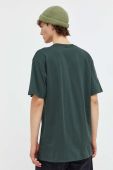Бавовняна футболка Vans чоловічий колір зелений з принтом (3687198)