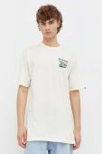 Бавовняна футболка Vans чоловічий колір бежевий з принтом (3687202)