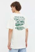 Бавовняна футболка Vans чоловічий колір бежевий з принтом (3687202)