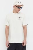 Бавовняна футболка Vans чоловічий колір бежевий з принтом (3681665)