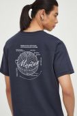 Бавовняна футболка Mercer Amsterdam колір синій з принтом