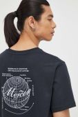 Бавовняна футболка Mercer Amsterdam колір чорний з принтом (3583452)
