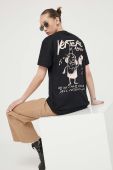 Бавовняна футболка Vertere Berlin колір чорний з принтом (3333332)