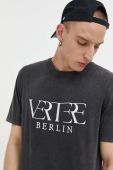 Бавовняна футболка Vertere Berlin колір чорний меланж