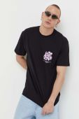 Бавовняна футболка Vertere Berlin колір чорний з принтом (3333341)