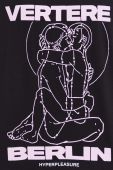 Бавовняна футболка Vertere Berlin колір чорний з принтом (3333350)