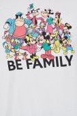 Бавовняна футболка United Colors of Benetton x Disney колір білий з принтом