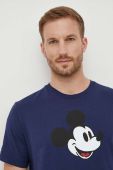 Бавовняна футболка United Colors of Benetton DISNEY колір синій з принтом