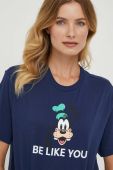 Бавовняна футболка United Colors of Benetton x Disney колір синій з принтом