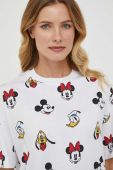 Бавовняна футболка United Colors of Benetton x Disney колір білий з візерунком