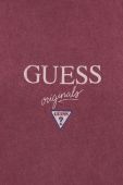 Бавовняна футболка Guess Originals колір фіолетовий з принтом
