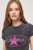 Футболка Guess Originals колір чорний з принтом (3543215)