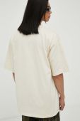 Бавовняна футболка Won Hundred колір бежевий з принтом