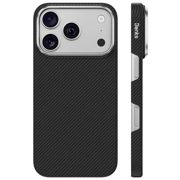 Карбоновий чохол Benks ArmorAir Case Built With Kevlar 600D Black для iPhone 18 Pro Max | 17 Pro Max