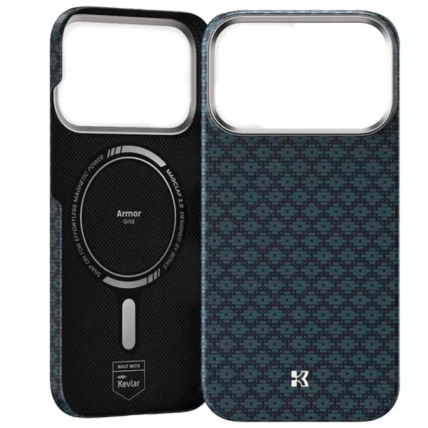 Чохол Benks ArmorGrid ArmorAir Case built with Kevlar Azure Blue для iPhone 17 Pro Max фото 2