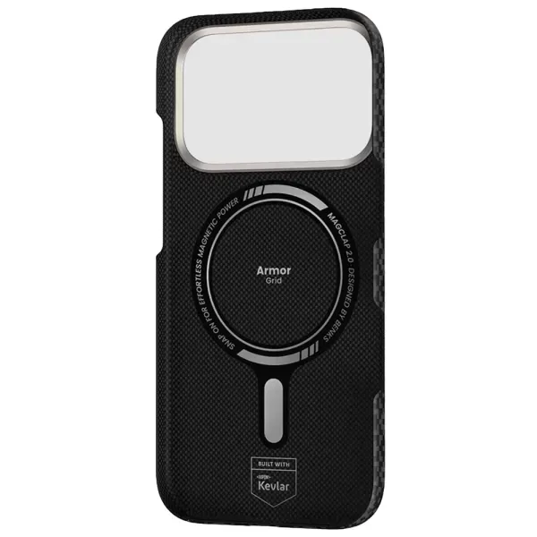 Чохол Benks ArmorGrid ArmorAir Case built with Kevlar Obsidian Black для iPhone 17 Pro фото 3