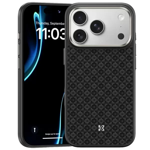 Чохол Benks ArmorGrid ArmorPro Case built with Kevlar (Camera Control Button) Obsidian Black для iPhone 17 Pro