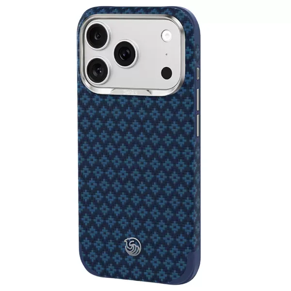 Карбоновий чохол Benks ArmorEdge Case Built With Kevlar Blue для iPhone 18 Pro Max | 17 Pro Max